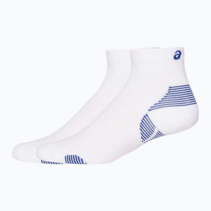 ASICS Cushion Run Quarter bežecké ponožky 2 páry žiarivo biele 2