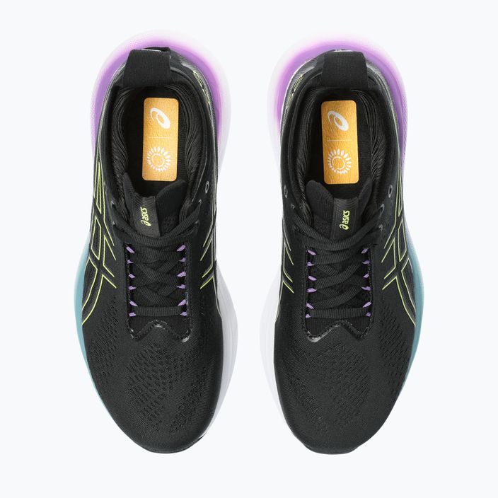 ASICS Gel-Nimbus 25 dámska bežecká obuv black/glow yellow 13