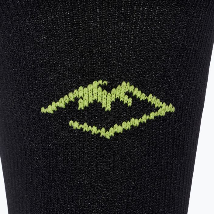 ASICS Fujitrail Run Crew výkonnostné bežecké ponožky čierna/svetlozelená 3