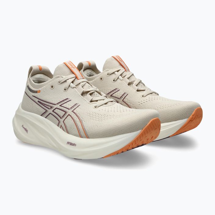 Dámska bežecká obuv ASICS Gel-Nimbus 26 oatmeal/faded orange 3