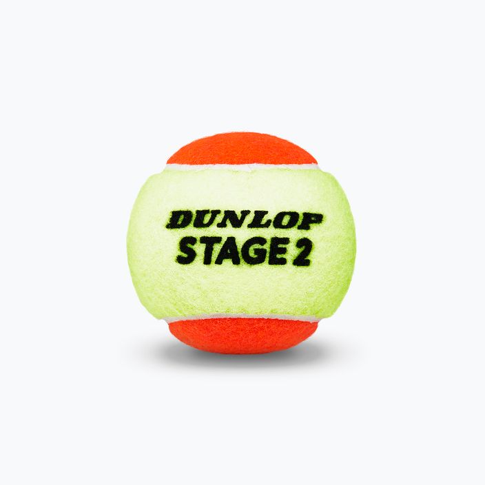 Detské tenisové loptičky Dunlop Stage 2 3 ks oranžová/žltá 61339 3