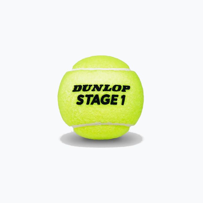 Detské tenisové loptičky Dunlop Stage 1 6 ks zelené 61342 2