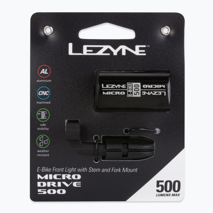 Predné svetlo Lezyne Micro Drive 500 ebike LZN-1-LED-EMICR-V104A