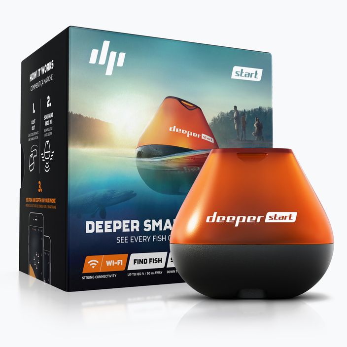 Deeper Smart Sonar Start rybársky echolot oranžovýDP2H10S10 2
