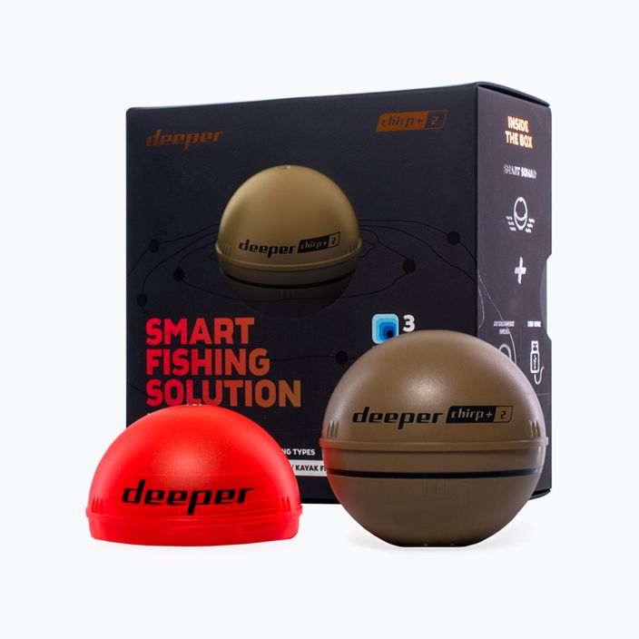 Sonar Deeper Smart Chirp+ 2.0 hnedý rybársky sonar DP4H10S10 2