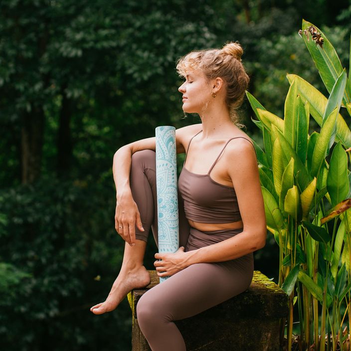 Yoga Design Lab Combo podložka na jogu 3,5 mm modrá Mandala tyrkysová 9