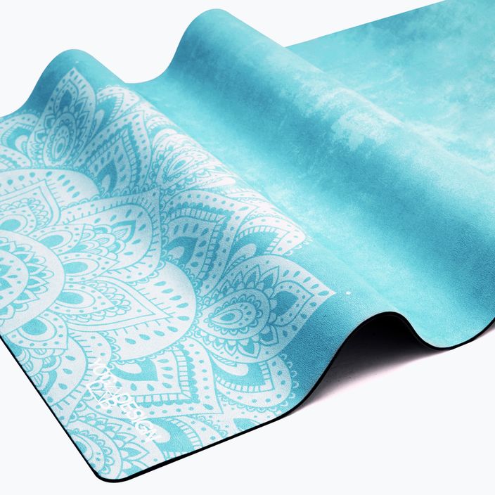 Yoga Design Lab Combo cestovná podložka na jogu 1,5 mm modrá Mandala tyrkysová 6
