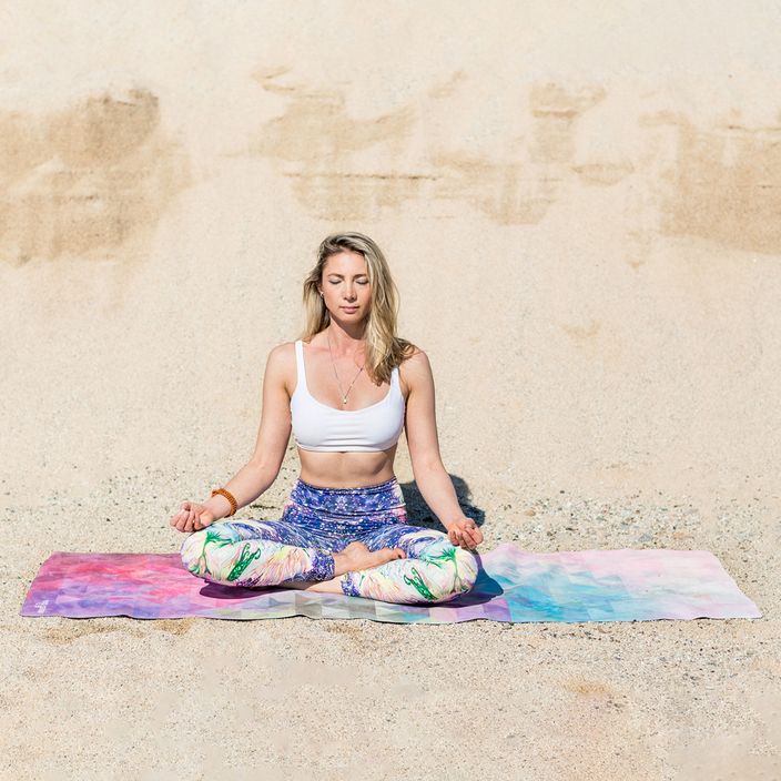 Yoga Design Lab Combo Cestovná podložka na jogu 1,5 mm ružová Tribeca Sand 6