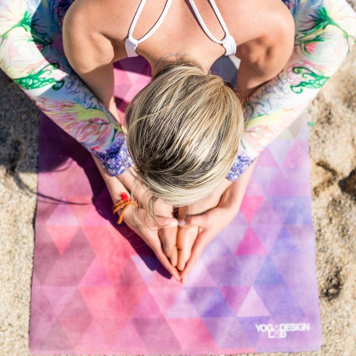 Yoga Design Lab Combo Cestovná podložka na jogu 1,5 mm ružová Tribeca Sand 7