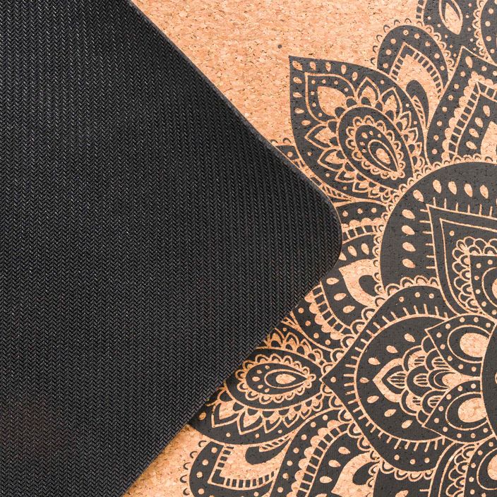 Yoga Design Lab Cork 1,5 mm hnedá Mandala Black cestovná podložka na jogu 4