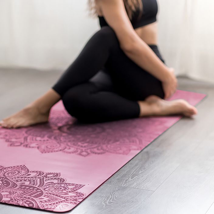 Yoga Design Lab Infinity podložka na jogu 3 mm ružová Mandala Rose 5