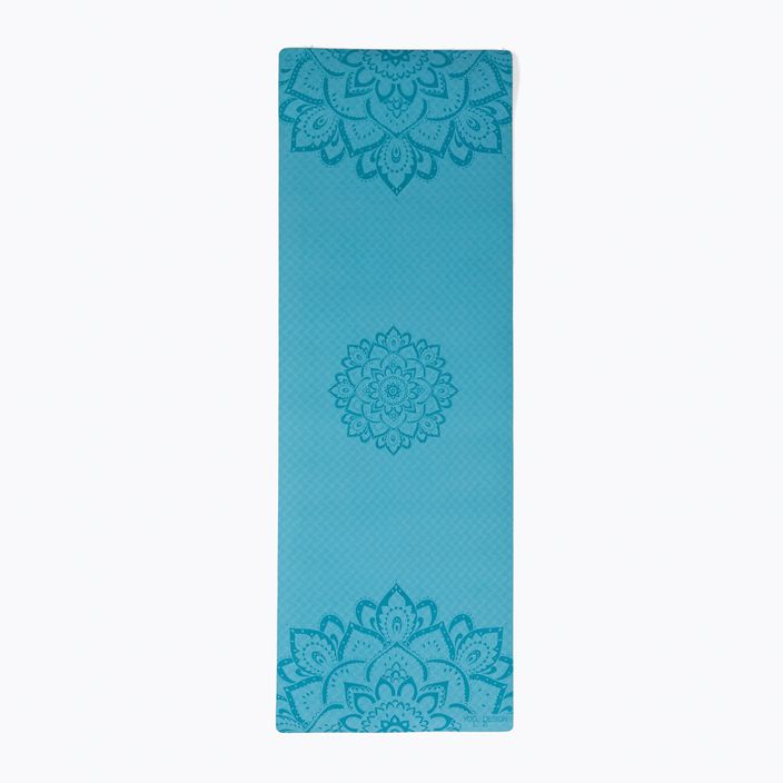 Yoga Design Lab Flow Pure 6 mm modrá podložka na jogu Mandala Aqua 2