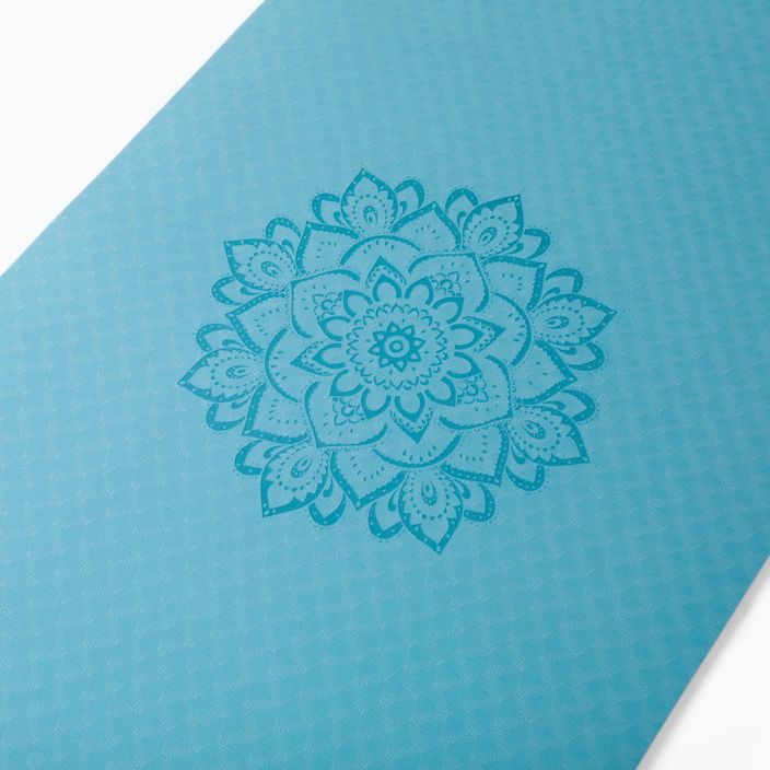 Yoga Design Lab Flow Pure 6 mm modrá podložka na jogu Mandala Aqua 4