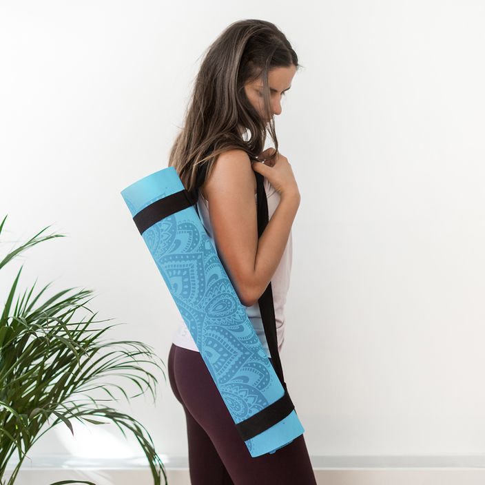 Yoga Design Lab Flow Pure 6 mm modrá podložka na jogu Mandala Aqua 9