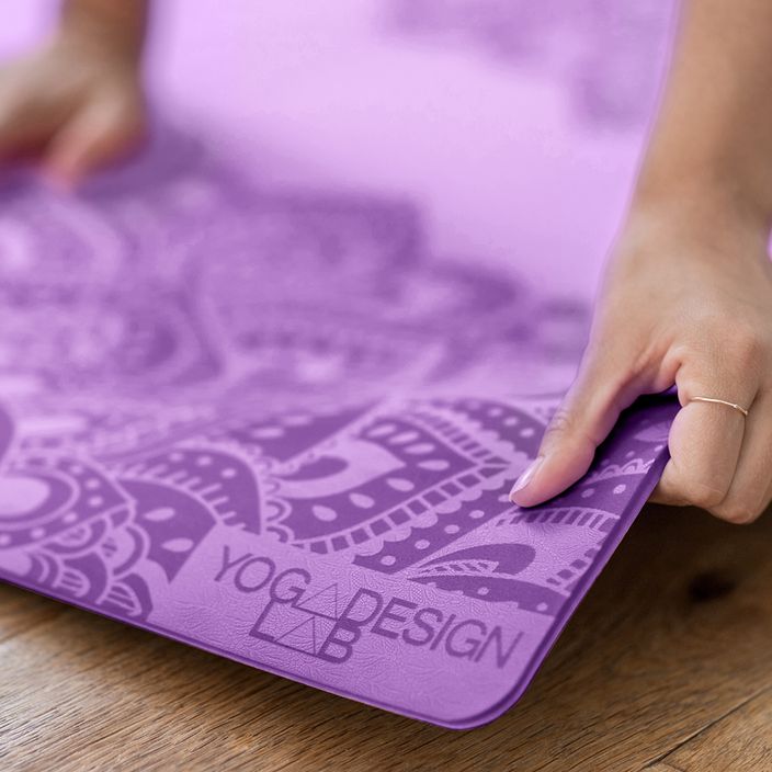 Yoga Design Lab Flow Pure 6 mm fialová podložka na jogu Mandala Lavender 7