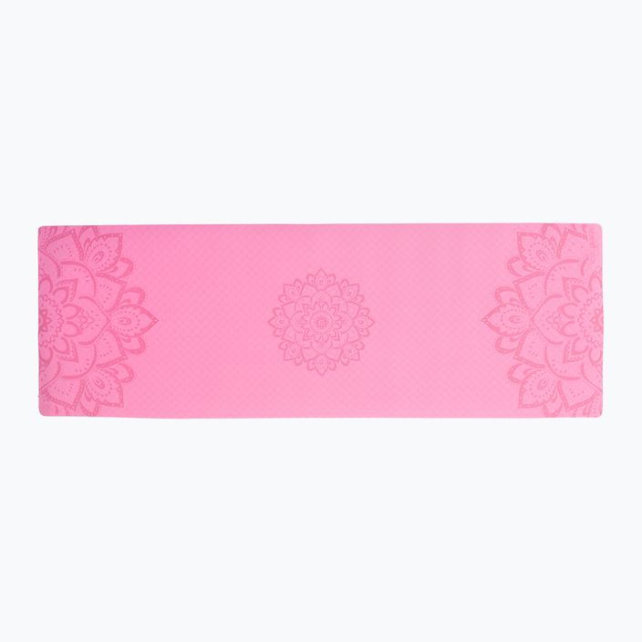 Yoga Design Lab Flow Pure 6 mm ružová podložka na jogu Mandala Rose 2