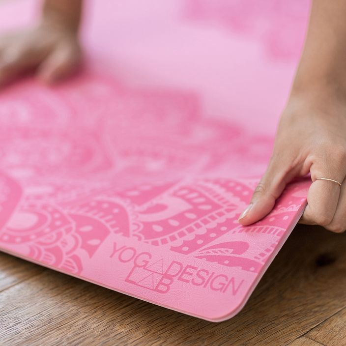 Yoga Design Lab Flow Pure 6 mm ružová podložka na jogu Mandala Rose 7