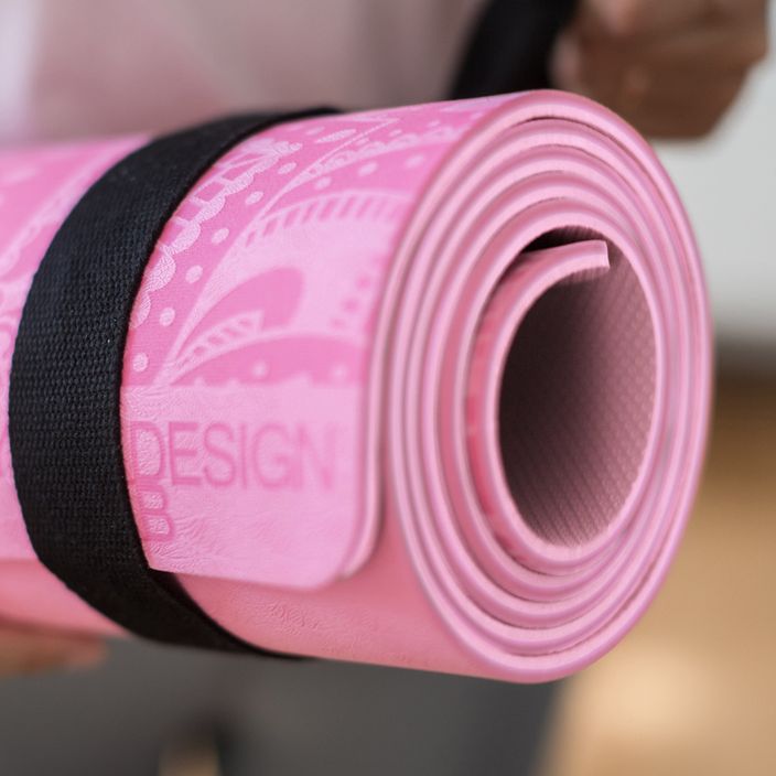 Yoga Design Lab Flow Pure 6 mm ružová podložka na jogu Mandala Rose 8