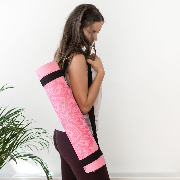 Yoga Design Lab Flow Pure 6 mm ružová podložka na jogu Mandala Rose 9