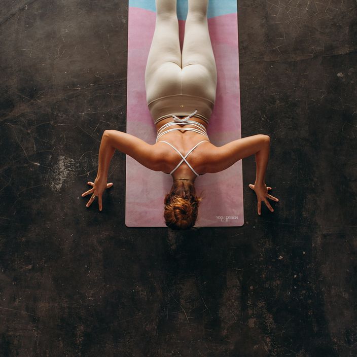 Yoga Design Lab Combo podložka na jogu ružová 5,5 mm Thar 7
