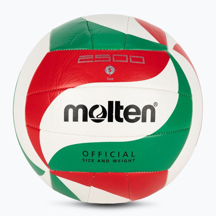 Volejbalová lopta Molten V5M2500-5 biela/zelená/červená veľkosť 5