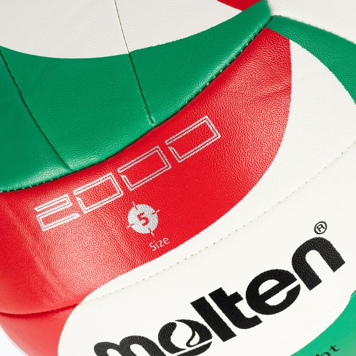 Volejbalová lopta Molten V5M2000-L-5 biela/zelená/červená veľkosť 5 3