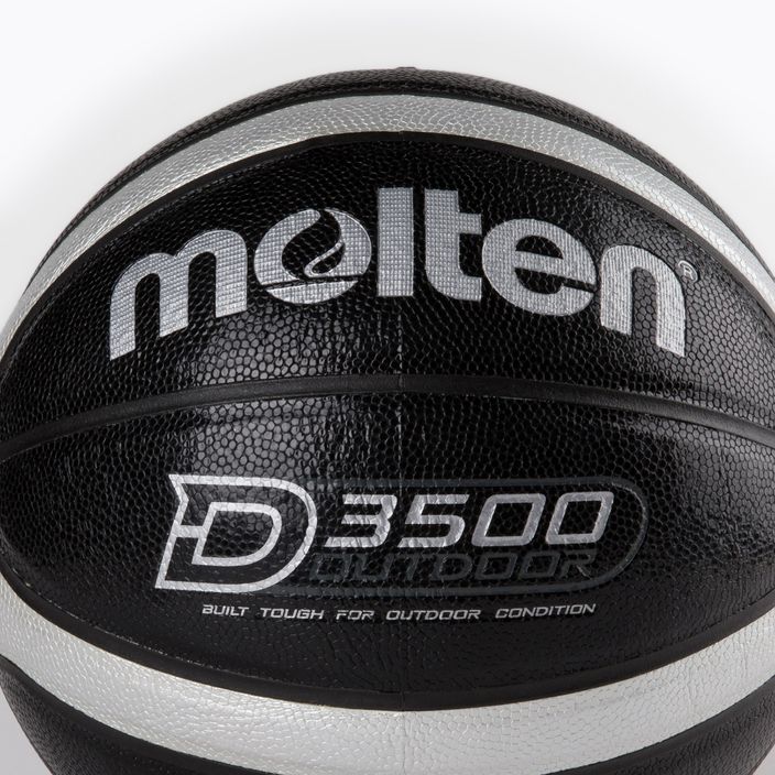 Molten Outdoor basketbalová lopta čierna B7D3500-KS veľkosť 7 3