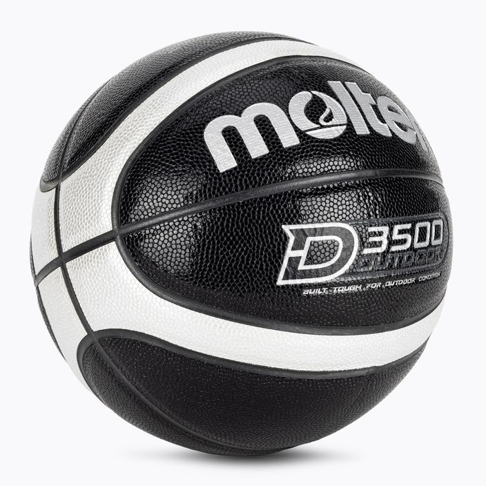 Molten basketball B6D3500-KS black/silver veľkosť 6 2