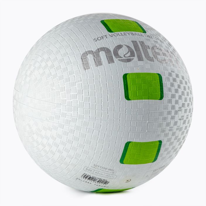 Molten volejbalová lopta bielo-zelená S2V1550-WG veľkosť 5 2