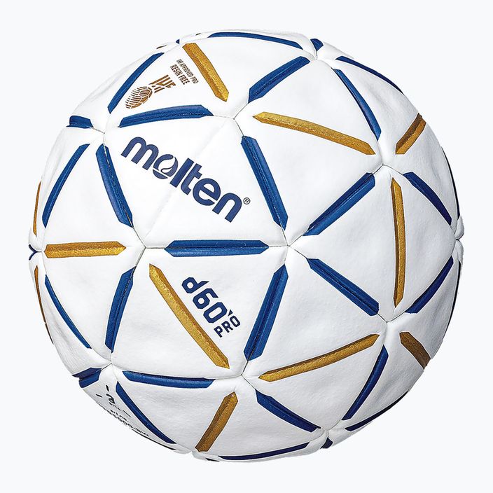 Molten handball H3D5000-BW d60 PRO IHF-3 modrá/biela veľkosť 3 2