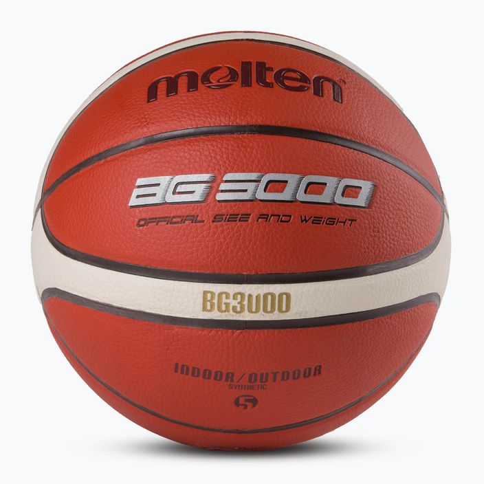 Roztavený basketbalový kôš hnedej farby B5G3000