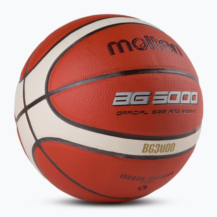 Roztavený basketbalový kôš hnedej farby B5G3000 2