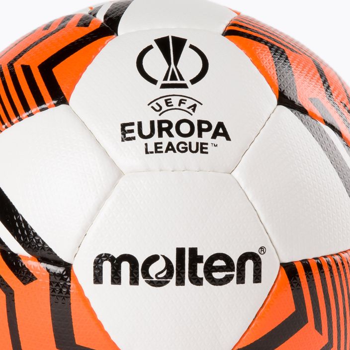 Molten Európska liga 2021/22 bielo-oranžová futbalová lopta F5U2810-12 veľkosť 5 3