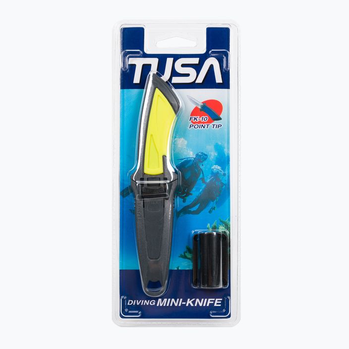 Mini potápačský nôž TUSA žltý M-1001