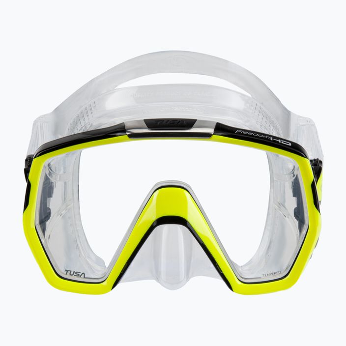 Potápačská maska TUSA Freedom Hd Yellow Clear M-1001 2