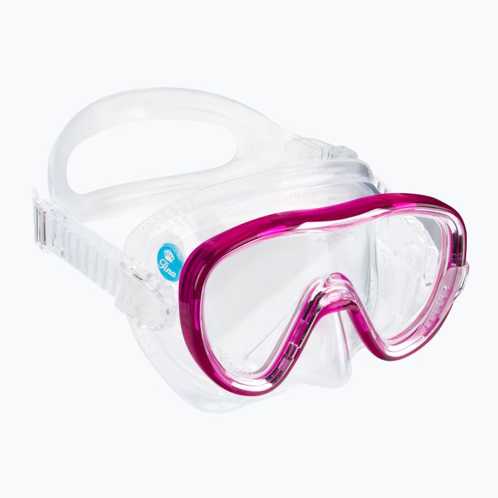Potápačská maska TUSA Tina Fd Pink Clear M-1002