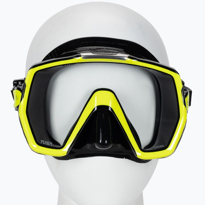Potápačská maska TUSA Freedom Hd Mask čierno-žltá M-1001 2