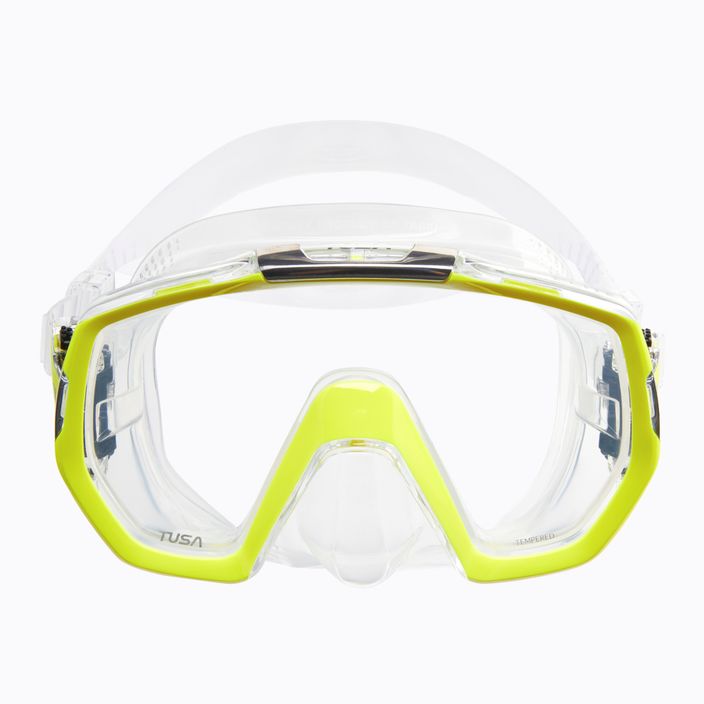 Potápačská maska TUSA Freedom Elite žltej farby M-1003 2
