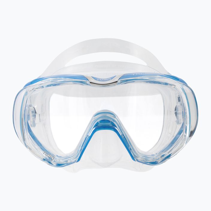 Potápačská maska TUSA Tri-Quest Fd Blue and Clear M-3001 2