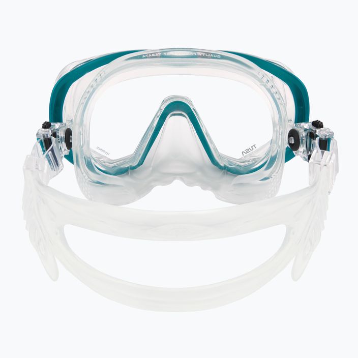 Potápačská maska TUSA Tri-Quest Fd tyrkysová a číra M-3001 4