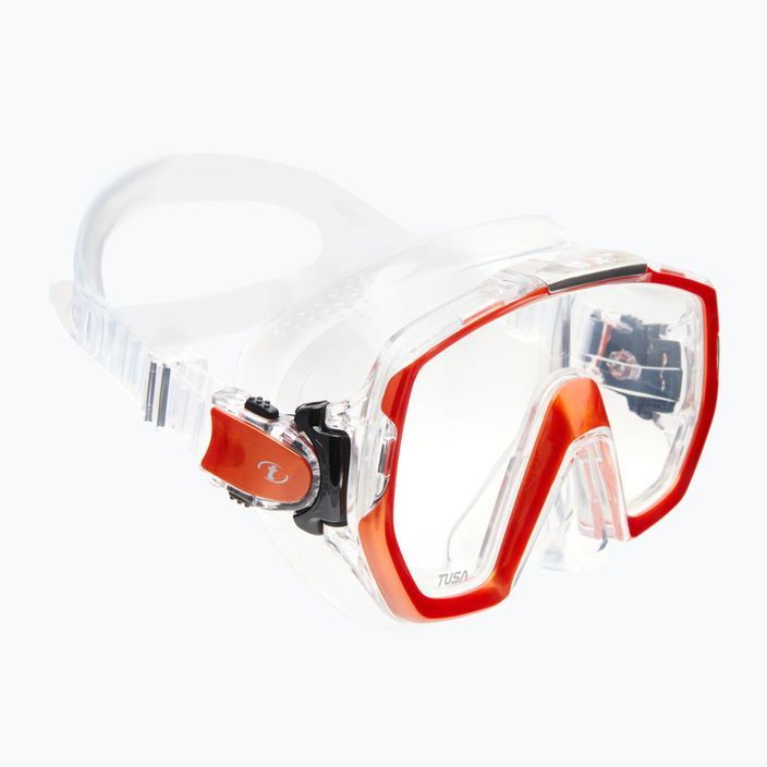 Potápačská maska TUSA Freedom Elite oranžová a číra M-1003