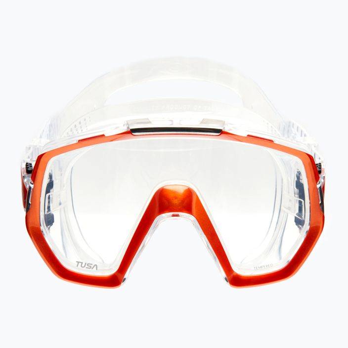 Potápačská maska TUSA Freedom Elite oranžová a číra M-1003 2