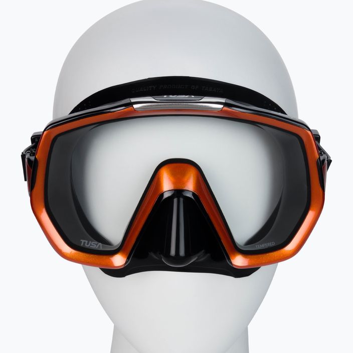 Potápačská maska TUSA Freedom Elite čierno-oranžová M1003QB EO