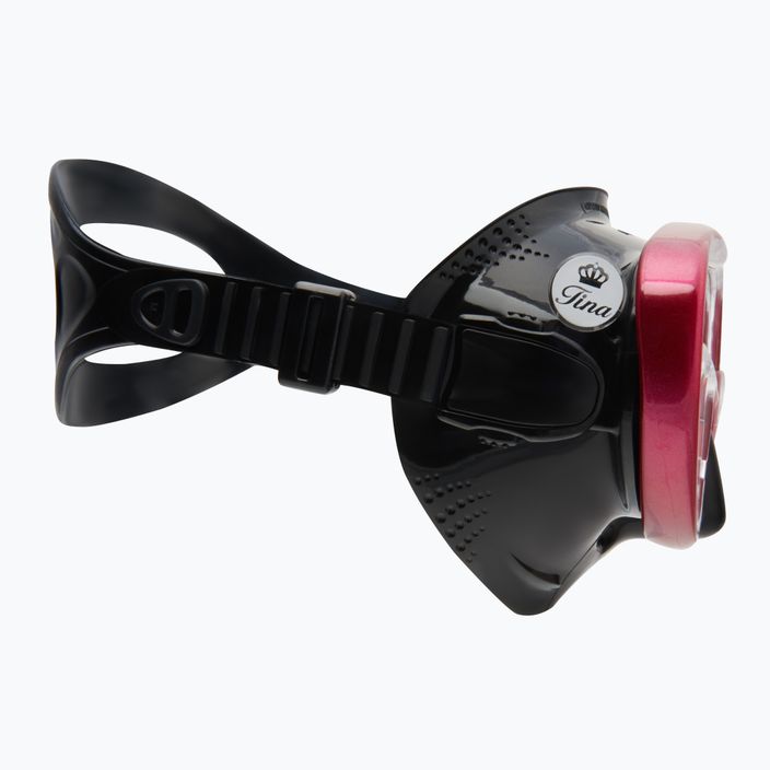 TUSA Tina Fd potápačská maska čierno-červená M-1003 3