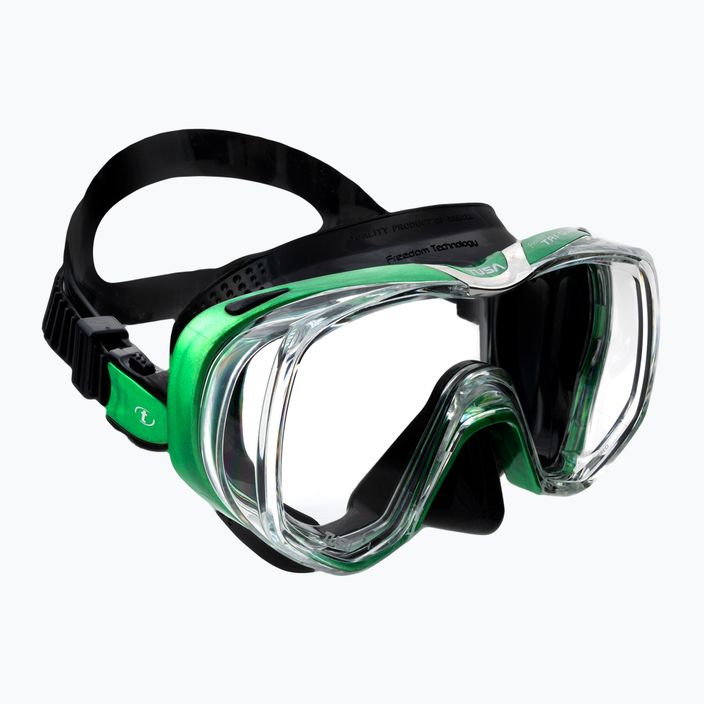 Potápačská maska TUSA Tri-Quest Fd čierno-zelená M-3001