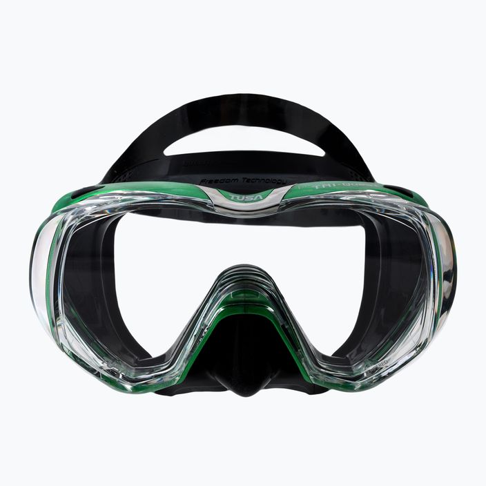 Potápačská maska TUSA Tri-Quest Fd čierno-zelená M-3001 2