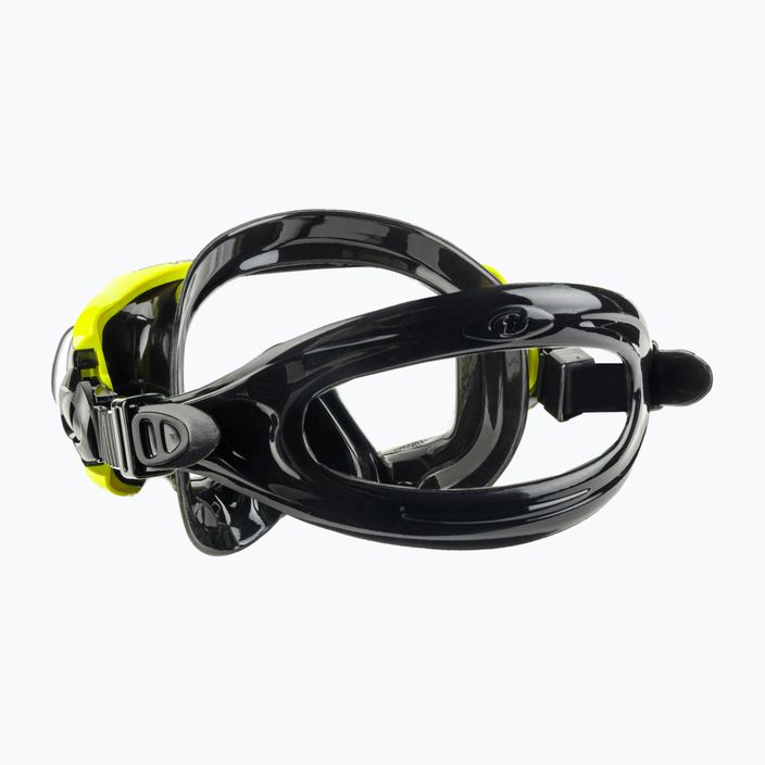 Potápačská súprava TUSA Maska + šnorchel čierna/žltá UC-3125 4