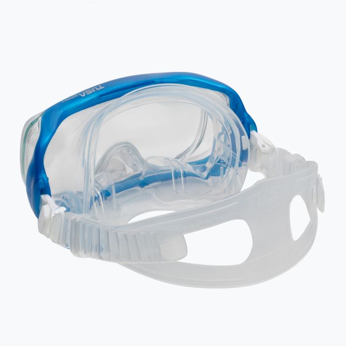 Potápačská súprava TUSA maska + šnorchel modrá UC 3325P 4