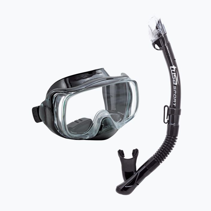 Potápačská súprava TUSA maska + šnorchel čierna UC-3325P 7