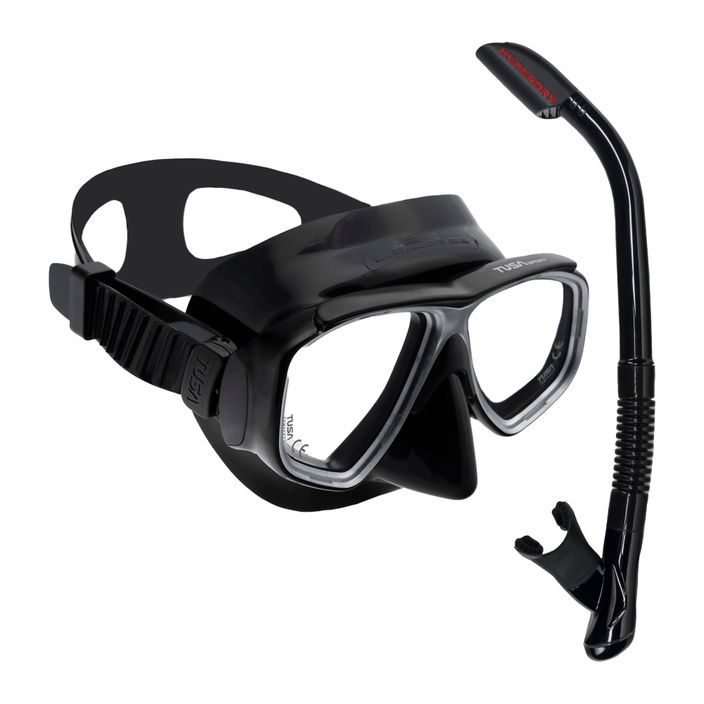 Potápačská súprava TUSA maska + šnorchel čierna UC-7519P 2